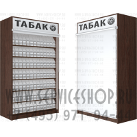 Торговая  шкаф для табачных изделий с семью полками на гравитации