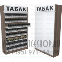 Шкаф с рулонными шторками для торговли табачными упаковками восемь уровней полок