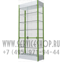 Витрина со стеклянными полками