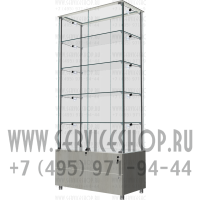 Стеклянная витрина с тумбой под товар