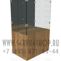 Нижняя часть демонстрационной витрина для знамён