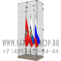 Витрина стеклянная для знамен