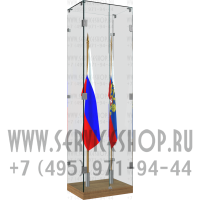 Витрина остекленная для знамен