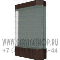 Демонстрационная остекленная витрина для трех знамен