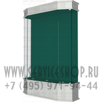 Витрина для трех знамен