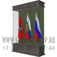 Застекленная витрина для знамен