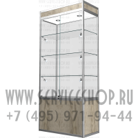 Алюминиевая витрина с накопительной тумбой