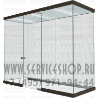 Демонстрационный павильон из стекла под знамена с подсветкой