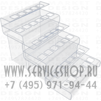 Подставка для косметики из акрила