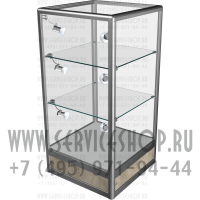 Прилавки стеклянные торговые из алюминиевого профиля