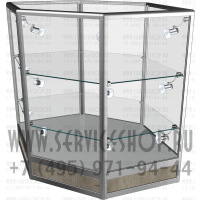 Стеклянный демонстрационный прилавок