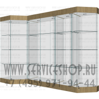 Торговые  витрины из стекла