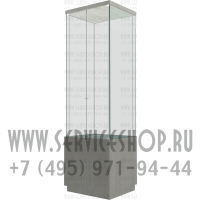 Витрина квадратная для знамени с тумбой без флага