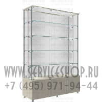 Витрина стеклянная торговая с тумбой