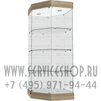 Витрина шестигранник из стекла
